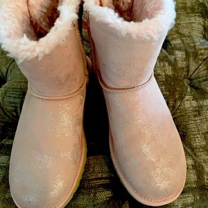 Pink shiny Ugg boots